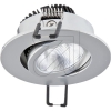 EVNLED recessed spotlight Ra>90, 8.4W 3000K, matt chrome 230V, beam angle 38°, swiveling, dimmable, PC20N91502Article-No: 624080