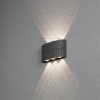 KonstsmideLED wall light Chieri anthracite IP54 3000K 8W 7853-370Article-No: 627370