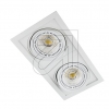 Licht 2000LED recessed spotlight Kardan white 2-flames 5000K 40W 20146Article-No: 630230