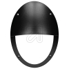 EGBWand- u. Deckenleuchte oval, IP66, schwarz mit 2 Abdeckungen (oval/oval halb abgedeckt)Artikel-Nr: 631365