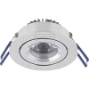 SIGORLED recessed spotlight Ra>90, 7W 2700K, brushed alute 230V, abstr.< 36°, pivotable, dimmable, 5423501