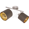 NäveCeiling light Maron 2-bulb. Satin nickel/shade brown and gold 1386514Article-No: 641910
