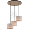 Leuchtendirekt GmbHPendant light Bark wood decor/white D520 3-bulb. 11236-79Article-No: 641960