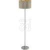 Textile floor lamp taupe/gold 95171