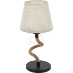 Textile table lamp black 43199
