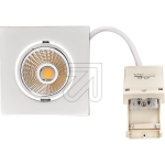 nobilé AGLED recessed spotlight, square, 8W 3000K, chrome 230V, beam angle 38°, swiveling, dimmable, 1868050223Article-No: 645475