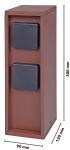 Die Bold GmbHSocket column rust-colored IP44 4-way socket 10617Article-No: 645705