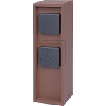 Die Bold GmbHSocket column rust-colored IP44 2-way socket 10615Article-No: 645715