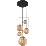 steinhauerPendant light Bollique amber/brass/black 2730MEArticle-No: 649195