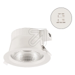 EVNLED recessed downlight IP54, 13.5/18.5W CCT, white 230V, beam angle 90°, DSR54180125Article-No: 651525