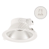 EVNLED recessed downlight IP54, 14.5/20W CCT, white 230V, beam angle 90°, DSR54200125Article-No: 651530