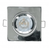 GreenLEDRecessed spotlight square, swivelling, chrome 4284Article-No: 652080