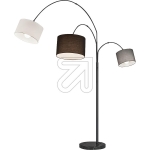 TRIOFloor lamp Clark black 3-bulb. 401700317