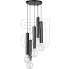 SPOT lightPendant light barrel black 5 bulbs 16709504RArticle-No: 660070