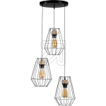 SPOT lightPendant light Enorfina black/oiled oak 3 bulbs 1321304RArticle-No: 660140