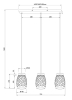 TRIOPendant light Bidar metal white 3-bulb. R31573031Article-No: 660765