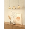 EGLO LeuchtenTextile pendant lamp white with bamboo leaves 43943 3-bulbArticle-No: 660960