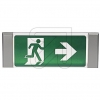 EGBLED emergency/exit sign luminaire 125/125lm 3.6V/1Ah Ni-Cd/3.8W, incl. 4 pictograms