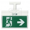 EGBLED exit sign luminaire 1/3/8h wall/ceiling 3.6V/1.5Ah Ni-Cd/3.2W, incl. 6 pictograms