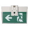 EGBLED exit sign luminaire 1/3/8h wall/ceiling 3.6V/1.5Ah Ni-Cd/3.2W, incl. 6 pictogramsArticle-No: 669150
