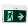 EGBLED exit sign luminaire 1/3/8h wall/ceiling 3.6V/1.5Ah Ni-Cd/3.2W, incl. 6 pictogramsArticle-No: 669150