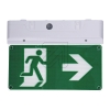 olympia electronicsLED exit sign luminaire PLD-25/NST, wall/ceiling 3.6V/1.5Ah Ni-MH/4.3W, incl. 10 pictogramsArticle-No: 669510