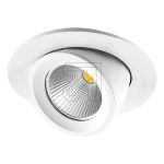 EVNLED recessed spotlight round white 3000K 10W P20130102 rotatable/swivellingArticle-No: 670030