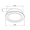 EVOTECLED recessed light 3000K 4W 11359 stainless steelArticle-No: 679505