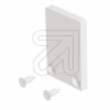 EVNAluminum end cover plate white 18.5x27.5mm APXSWEAP