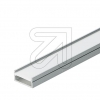 EGBaluminum mounting profile set W14.4xH6.6mm, L2000mm for stripes max. W12mm, slide/click cover opal