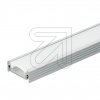 EGBaluminum mounting profile set W24xH9mm, L2000mm for stripes max. W14mm, click cover opal