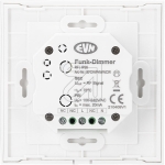EVNCCT radio dimmer wall panel, 4-channel EFDWP4WWCW 868MHzArticle-No: 688835