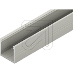 EGBaluminum extension profile set W19xH19mm, L2000mm for stripes max. W14mm, slide/click cover opal