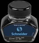 SchneiderInkwell 33 ml black with liquid ink for fountain pen ink glass 6911-Price for 0.0330 literArticle-No: 4004675140685