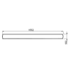 TRILUXLED diffuser light IP66 L1552mm 4000K 35/49W 7922940Article-No: 693075