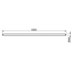 lichtlineLED-Rohrleuchte IP65 CCT-DALI+X, L1500mm 45W, weiß Tubola K3X Plus DALI , 811595450079Artikel-Nr: 693595
