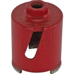 eltricDiamond socket countersink 68mm red with side slots, M16 connectionArticle-No: 750435