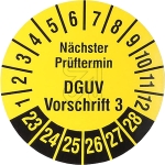 EGBMehrjahresprüfplakette DGUV (1000 Plaketten)Artikel-Nr: 759615