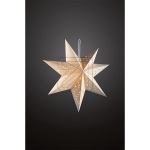 HellumLED paper Christmas star 30 LEDs 60x60cm white 521801