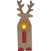 HellumLED wooden reindeer standing 5,5x20cm 1 LED warm white 524659