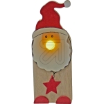 hellumLED wooden Santa Claus 17cm 524673Article-No: 820150