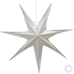 HellumLED plastic star for inside and outside 1 LED 63x63cm white 578720