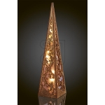 HellumLED-Holz-Leuchter Pyramide 8 LEDs bernstein zum Stellen #10,5x45cm 522204Artikel-Nr: 820180