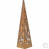 HellumLED wood chandelier pyramid 8 LEDs amber to place #10,5x45cm 522204