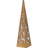 HellumLED wood chandelier pyramid 8 LEDs amber to place #10,5x45cm 522204Article-No: 820180