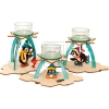 Drechslerei KuhnertCraft set tea light holder 3 penguins 10226Article-No: 822060