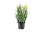 EUROPALMSFeather grass, artificial, white, 60cm