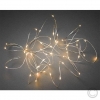 KonstsmideLED drop light chain 50 LED amber 6386-890 silver wire