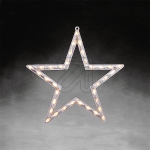 KonstsmideLED window silhouette star 35 LEDs warm white 50x47cm 2164-010Article-No: 830655