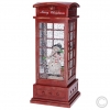 KonstsmideLED Telephone Box with Snowman 4367-550